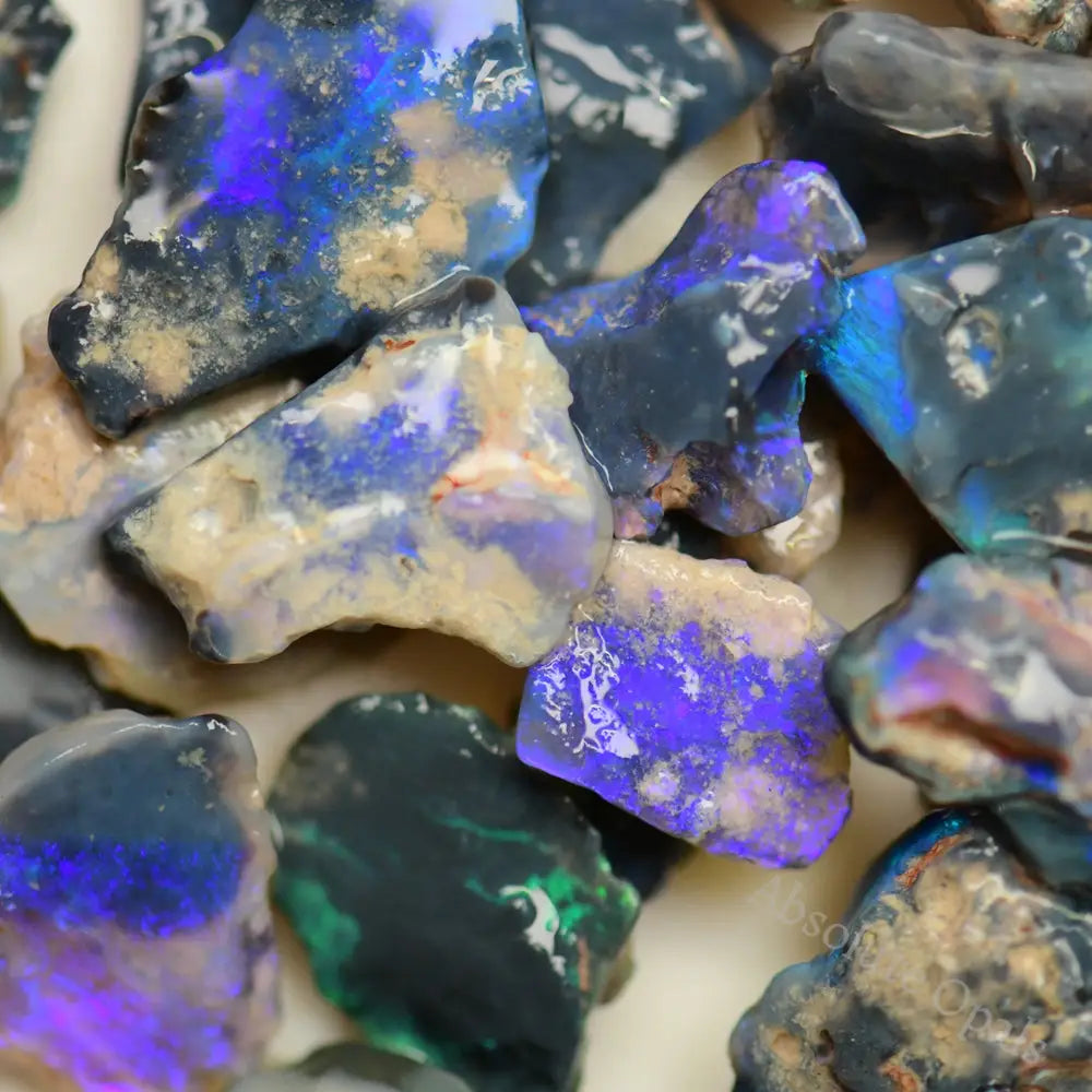 Australian Rough Opal Parcel, Lightning Ridge - Potch and Colour