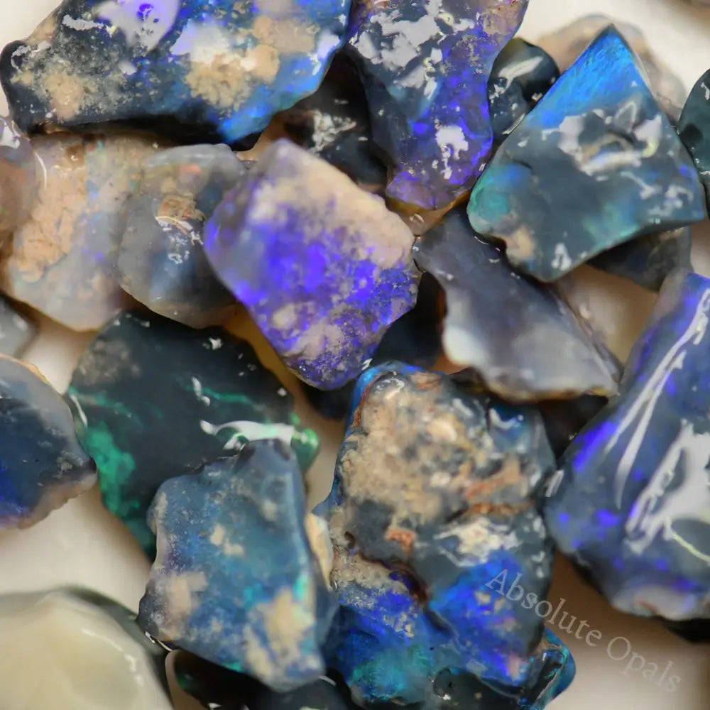 Australian Rough Opal Parcel, Lightning Ridge - Potch and Colour