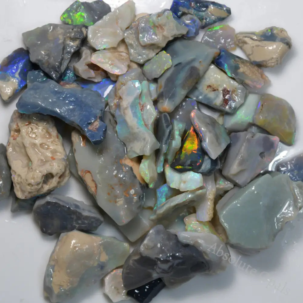 Rough Opal Parcel Lightning Ridge - Potch and Colour