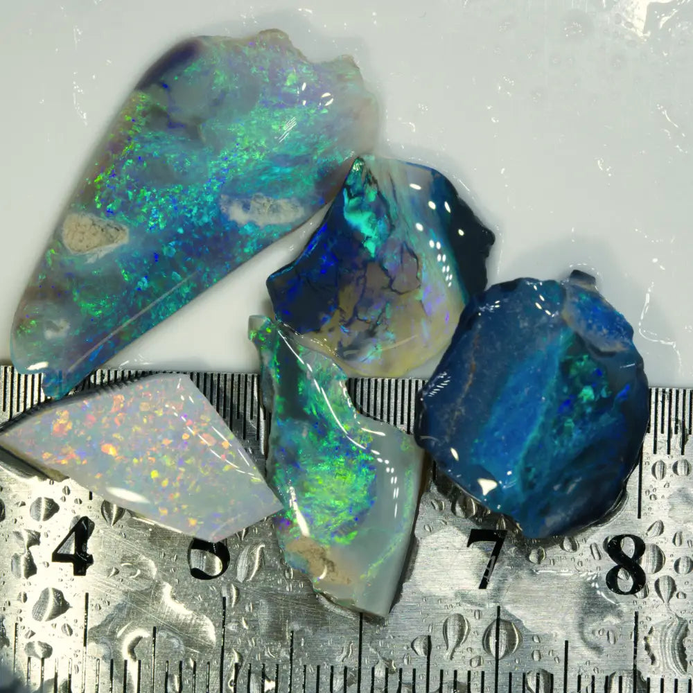 29.2 Cts Australian Rough Opal Parcel Rubs Lightning Ridge Cmr