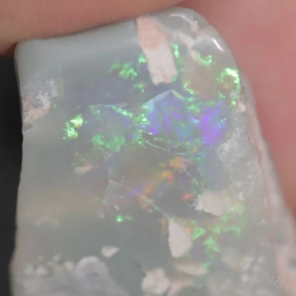 29.30 Cts Australian Semi Black Opal Rough Lightning Ridge Polished Specimen