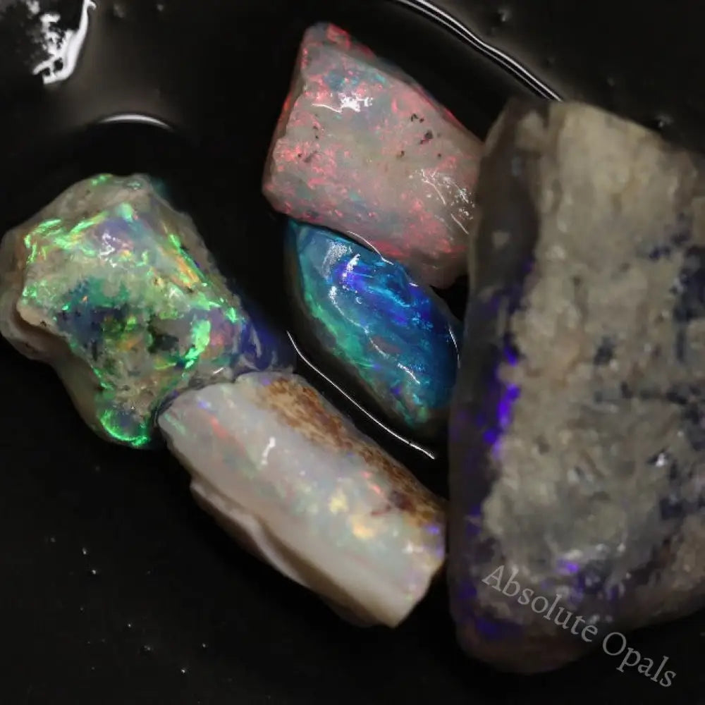 29.30 Cts Australian Solid Opal Rough Parcel Lightning Ridge Stones