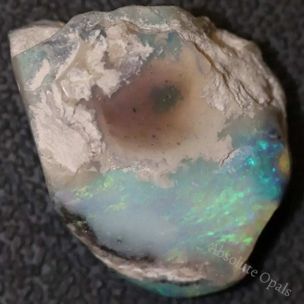 29.45 Cts Australian Semi-Black Opal Rough Lightning Ridge Polished Specimen