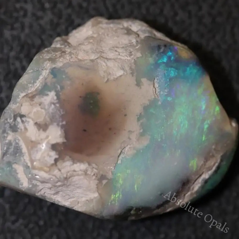 29.45 Cts Australian Semi-Black Opal Rough Lightning Ridge Polished Specimen