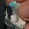 29.45 Cts Australian Semi-Black Opal Rough Lightning Ridge Polished Specimen