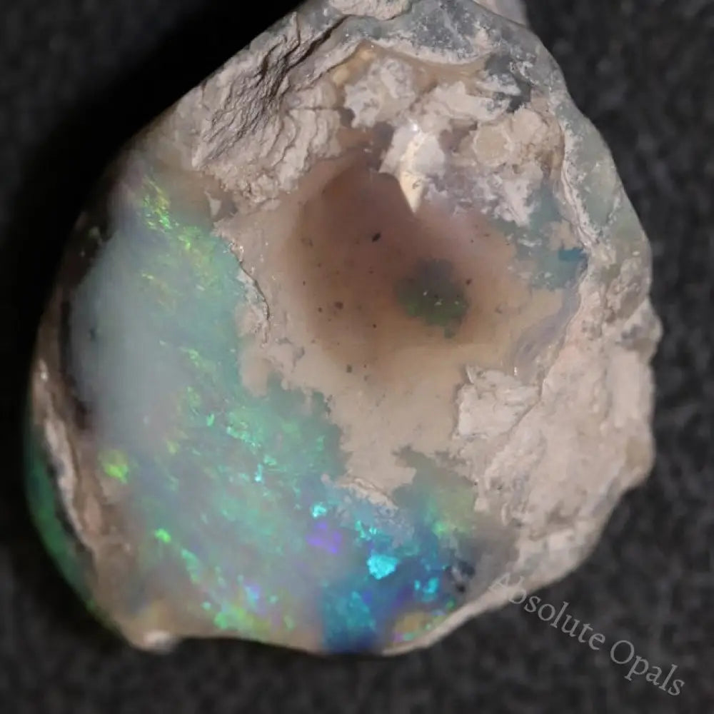 Australian Semi-Black Opal Rough, Lightning Ridge Polished Specimen