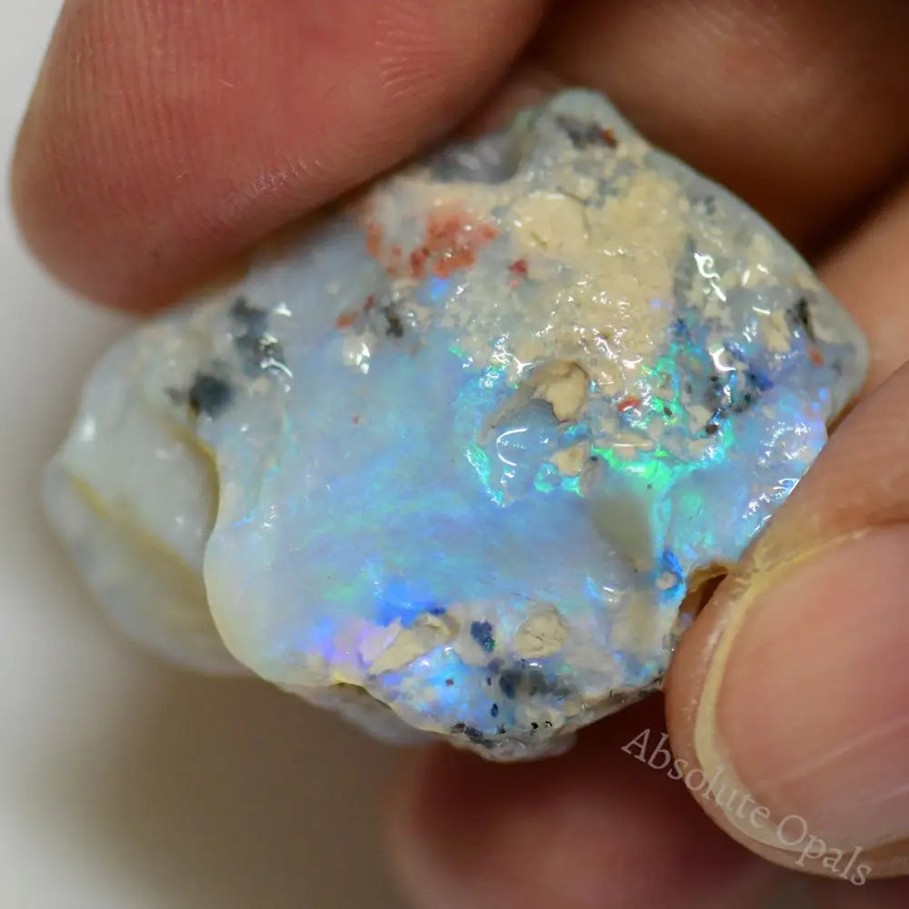 29.5 Cts Australian Rough Opal Lightning Ridge Single