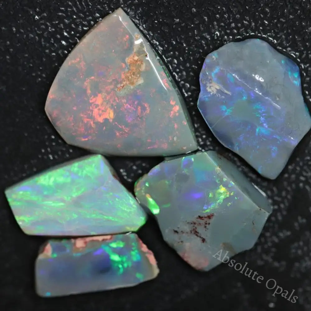 29.55 Cts Australian Opal Rough Parcel Rubs Lightning Ridge