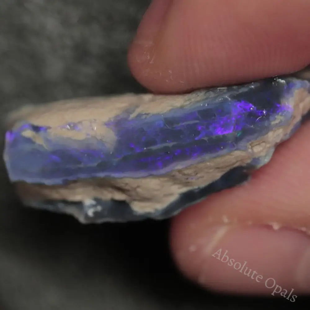 29.60 Cts Australian Lightning Ridge Black Opal Rough For Carving