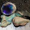 29.75 Cts Australian Solid Black Opal Rough Nobby Lightning Ridge Parcel