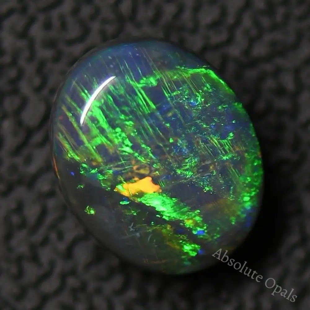 3.00 Cts Australian Solid Opal Gem Stone Lightning Ridge Black