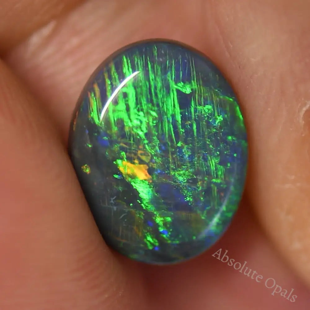 3.00 Cts Australian Solid Opal Gem Stone Lightning Ridge Black