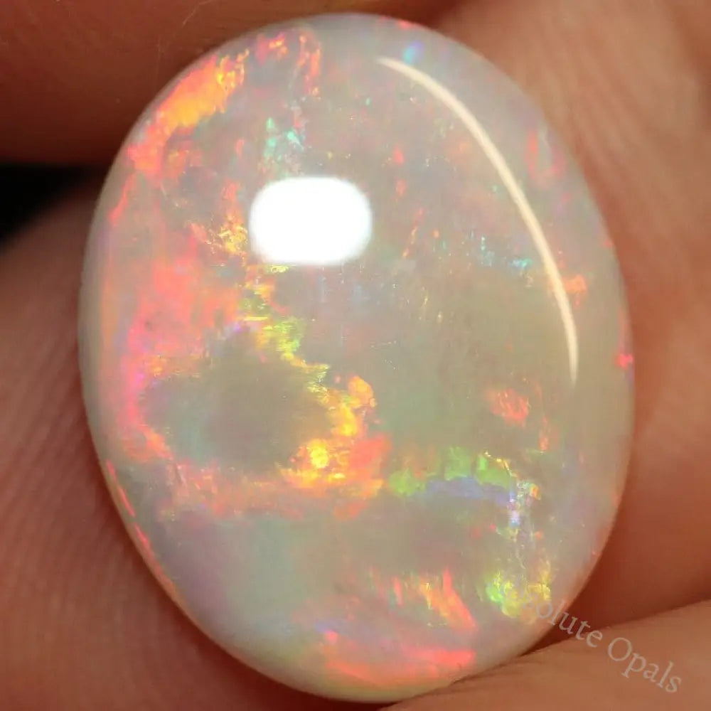 3.07 Cts Australian Semi Black Opal Solid Lightning Ridge Cabochon Loose Stone