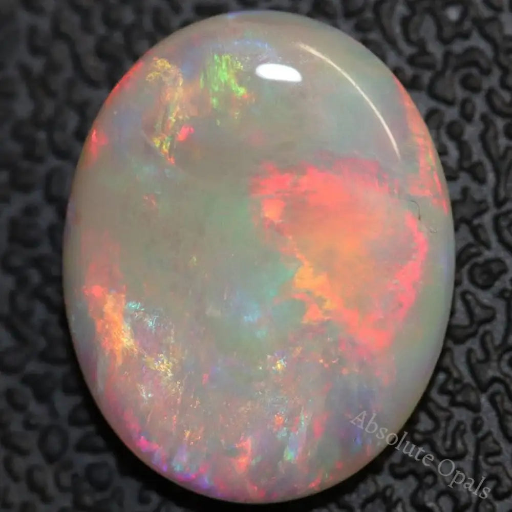 3.07 Cts Australian Semi Black Opal Solid Lightning Ridge Cabochon Loose Stone