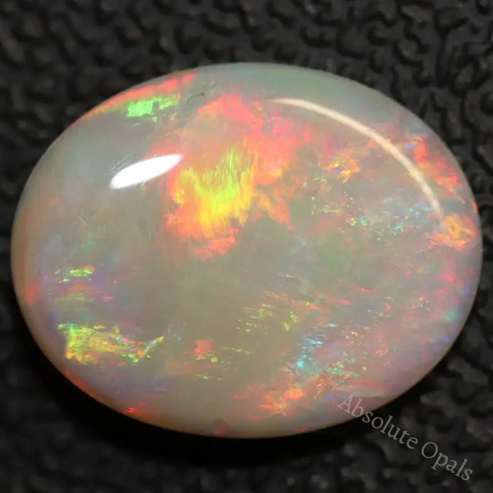 3.07 Cts Australian Semi Black Opal Solid Lightning Ridge Cabochon Loose Stone