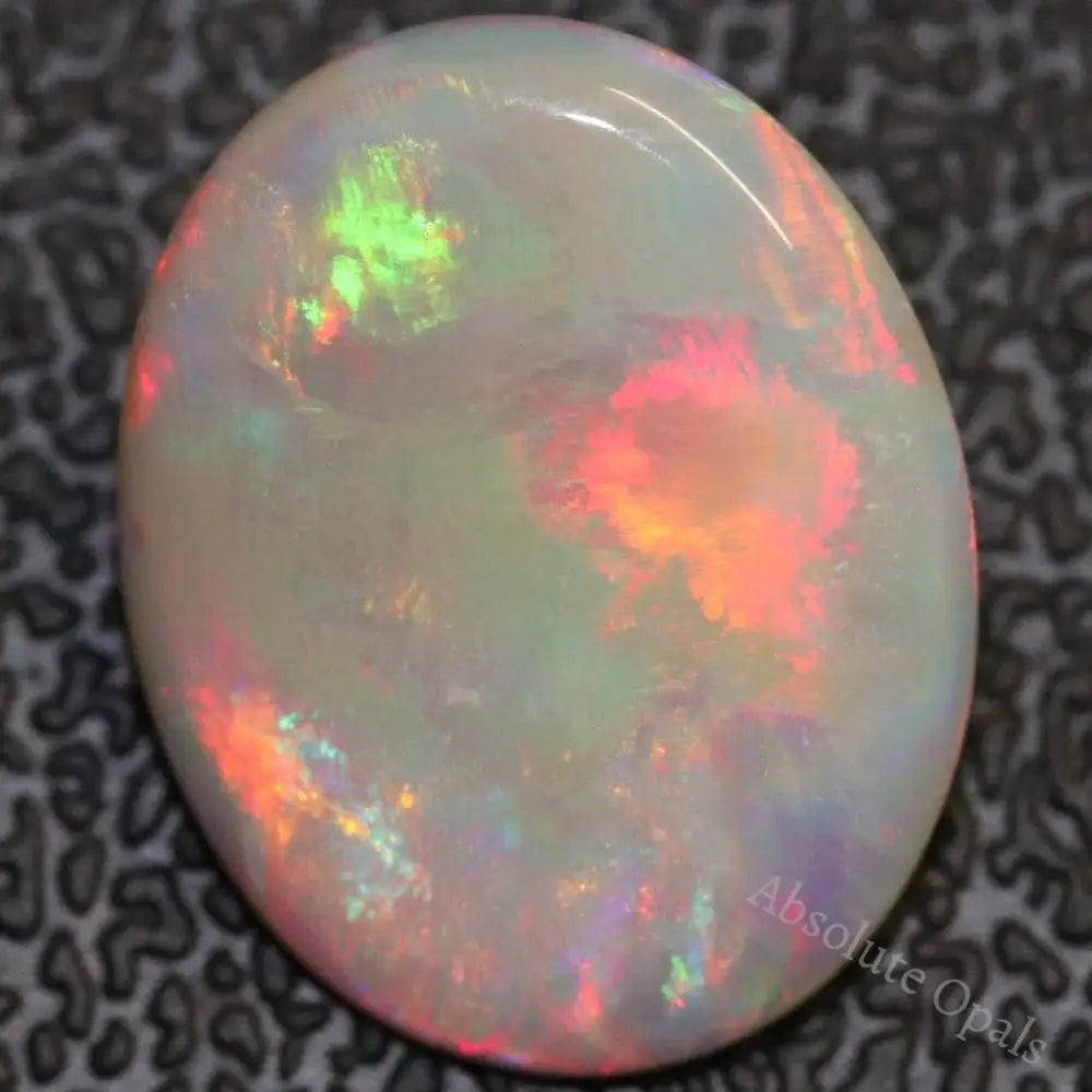 3.07 Cts Australian Semi Black Opal Solid Lightning Ridge Cabochon Loose Stone