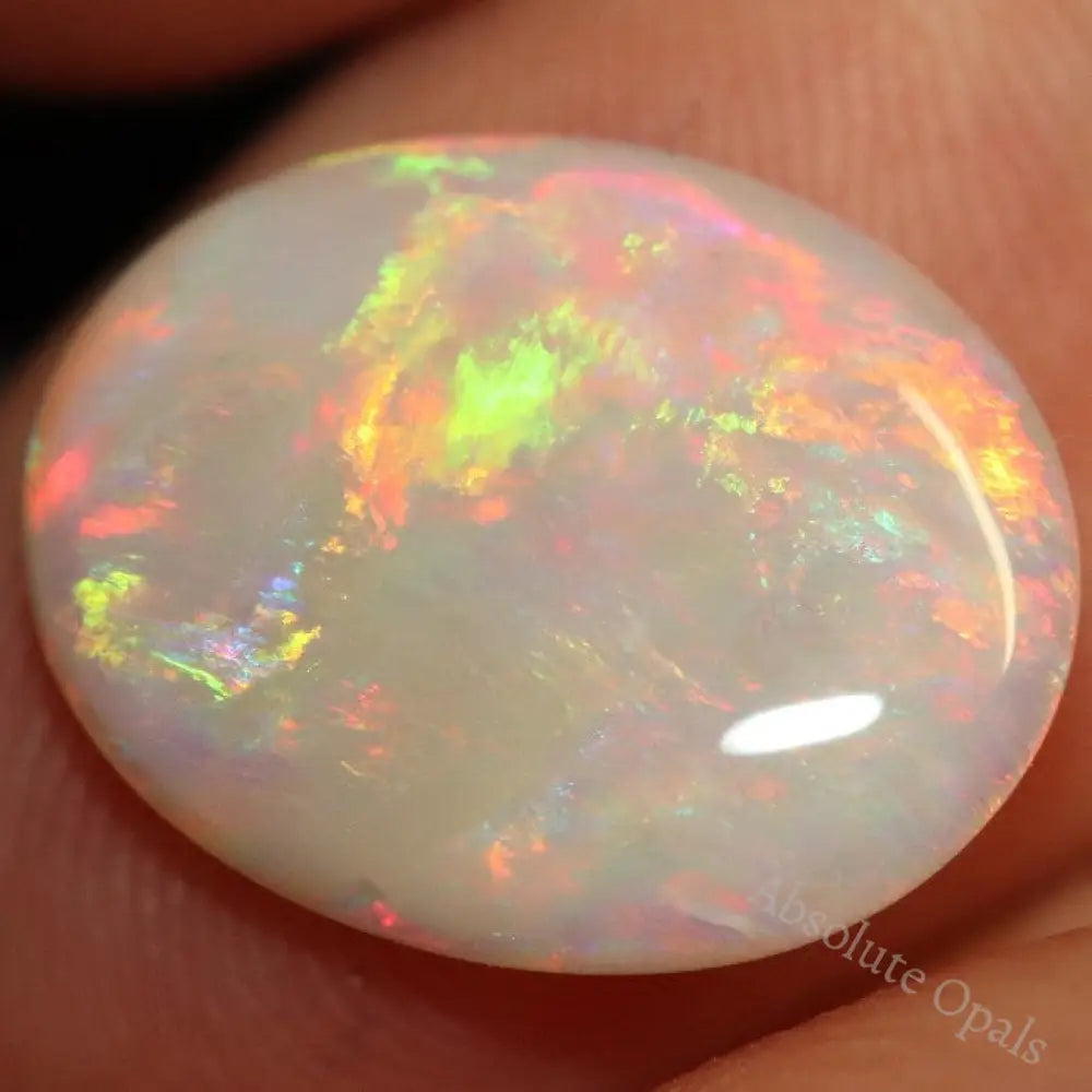 3.07 Cts Australian Semi Black Opal Solid Lightning Ridge Cabochon Loose Stone