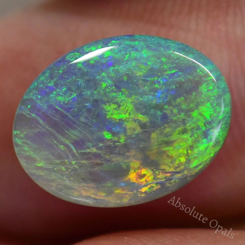 3.08 Australian Semi Black Opal Solid Lightning Ridge