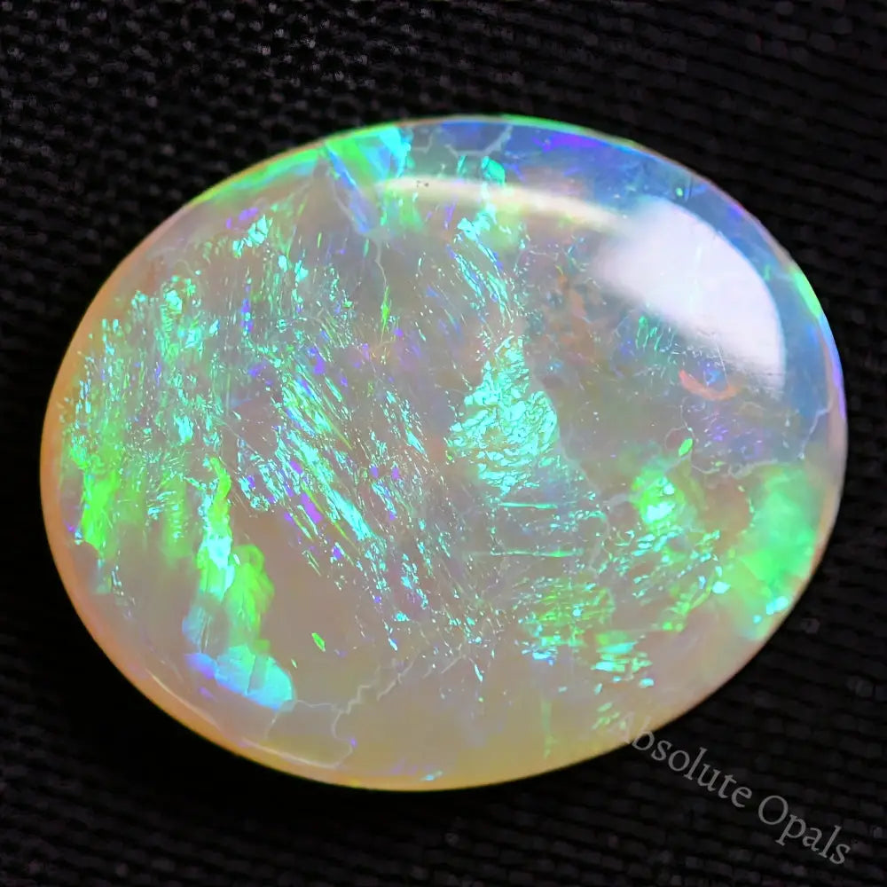 3.10 Cts Australian Solid Opal Cut Stone Lightning Ridge Light