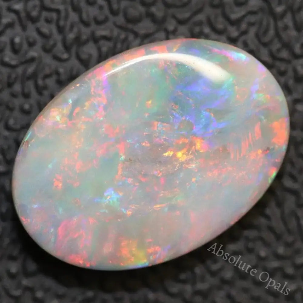 3.13 Cts Australian Semi Black Opal Solid Lightning Ridge Cabochon Loose Stone