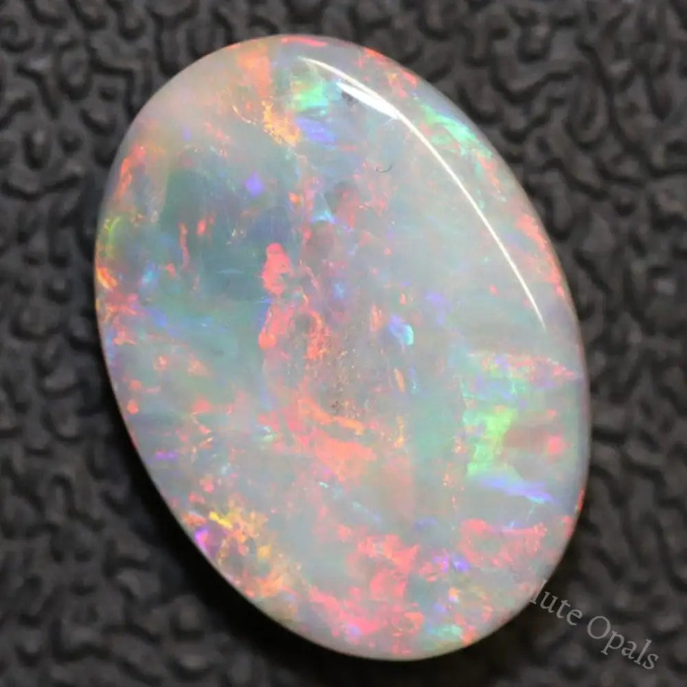 3.13 Cts Australian Semi Black Opal Solid Lightning Ridge Cabochon Loose Stone