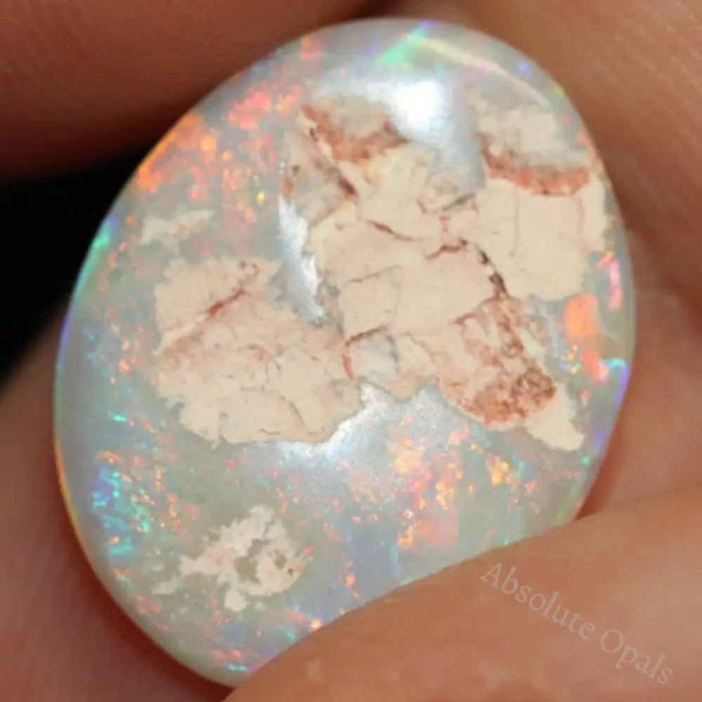 3.16 Cts Australian Semi Black Opal Solid Lightning Ridge Cabochon Loose Stone