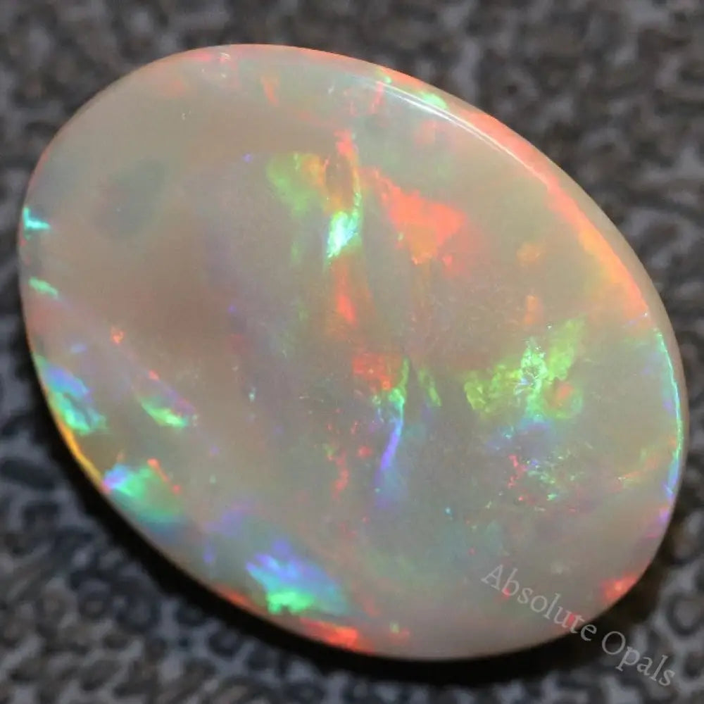 3.16 Cts Australian Semi Black Opal Solid Lightning Ridge Cabochon Loose Stone