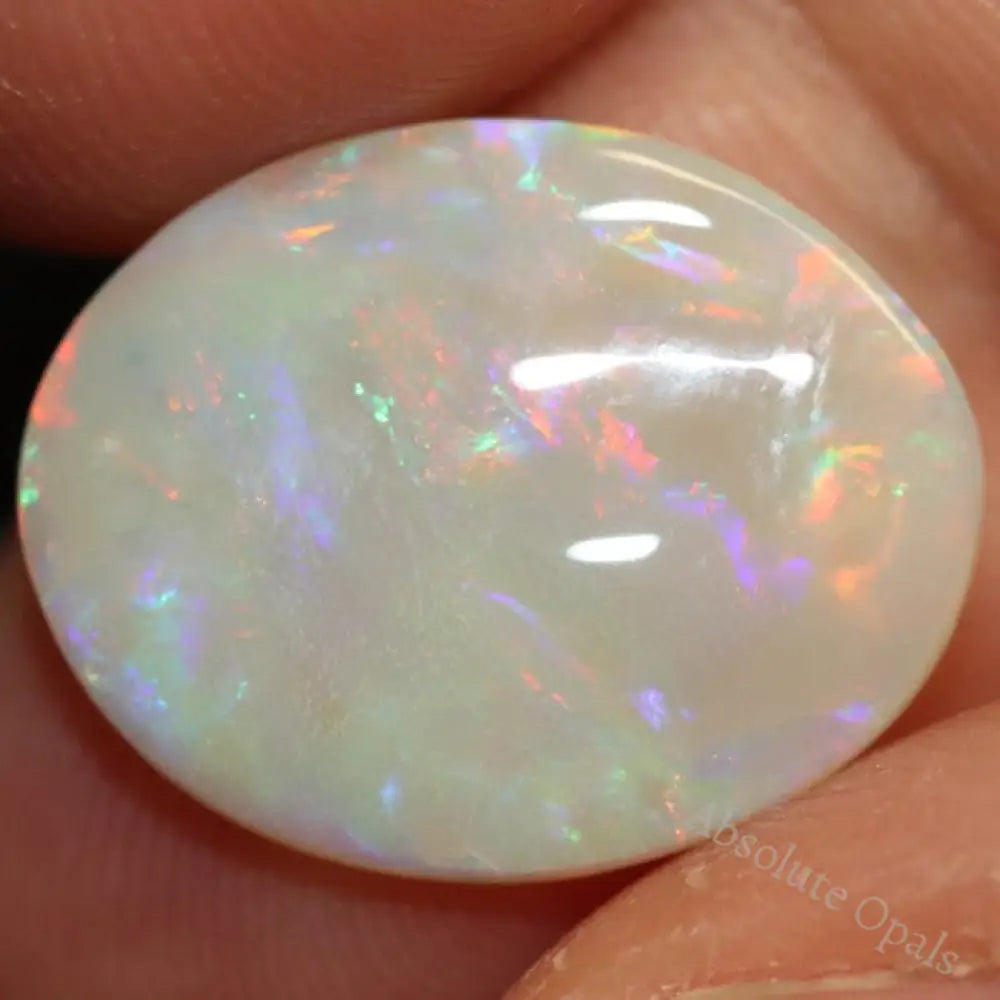 3.16 Cts Australian Semi Black Opal Solid Lightning Ridge Cabochon Loose Stone