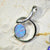 Australian Doublet Opal with Silver Pendant