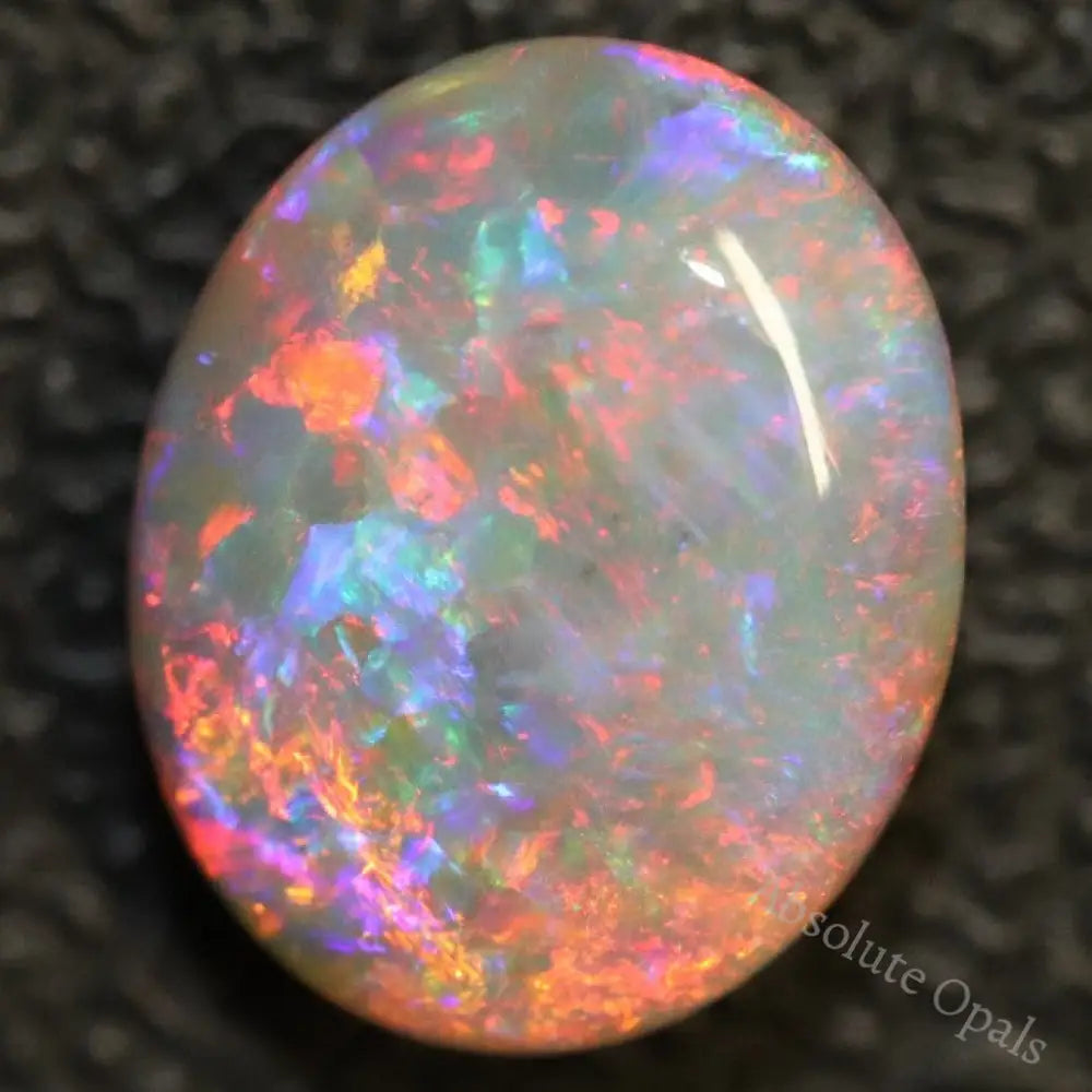 Australian Semi Black Opal, Solid Lightning Ridge Cabochon Gem Stone