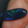 3.33 Cts Australian Black Opal Lightning Ridge Solid Gem Stone Cabochon Green Blue