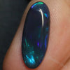 3.33 Cts Australian Black Opal Lightning Ridge Solid Gem Stone Cabochon Green Blue