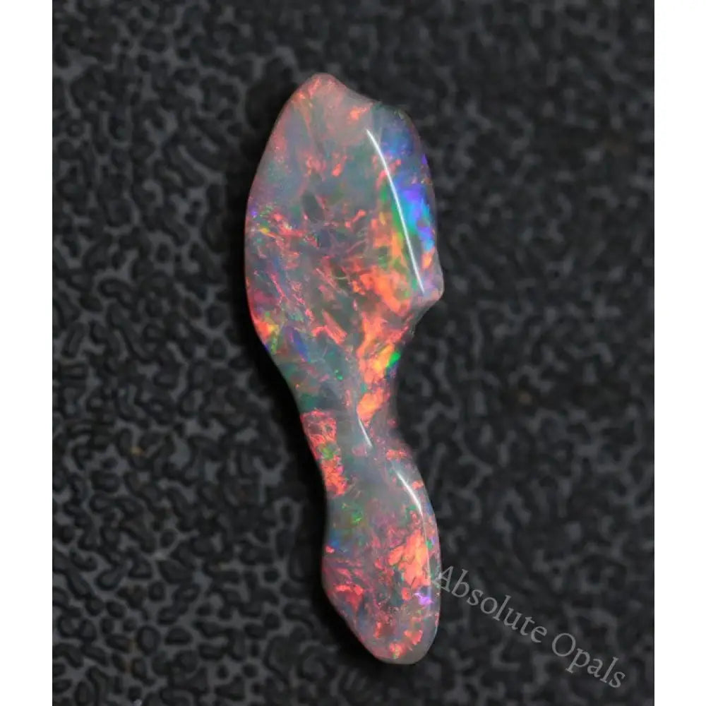 3.40 Cts Lightning Ridge Opal Australian Solid Carving Black