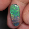 3.43 Cts Australian Solid Opal Lightning Ridge Semi Black