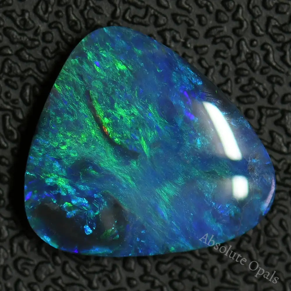 3.46 Cts Australian Black Solid Opal Lightning Ridge Cmr