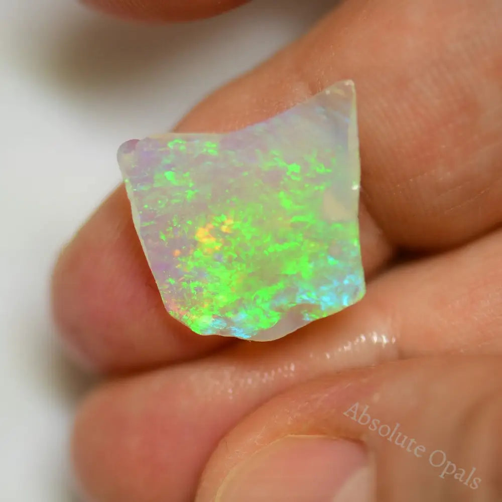 3.46 Cts Australian Rough Opal Lightning Ridge Thin For Doublet Or Inlay