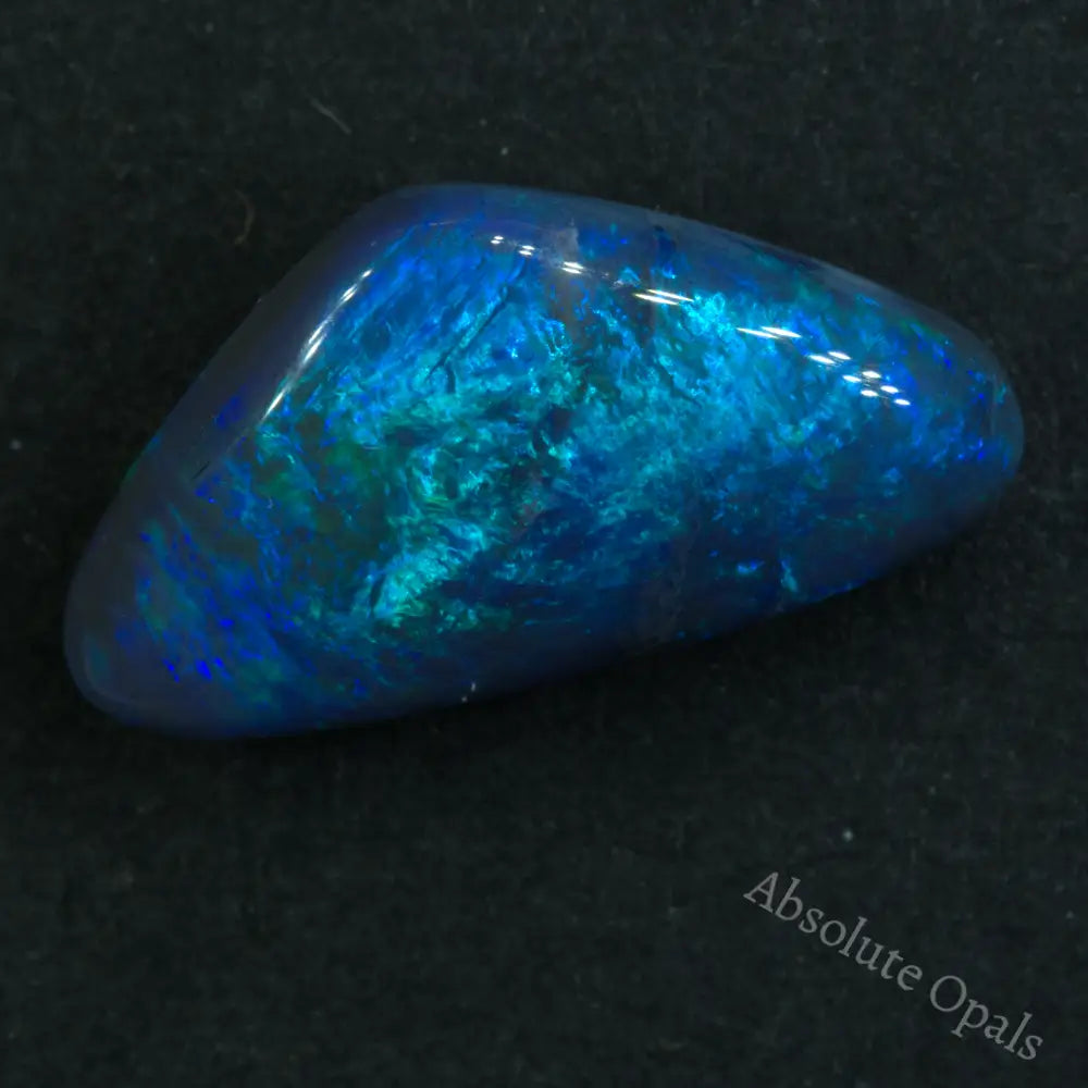 3.47 Cts Australian Semi Black Opal Solid Lightning Ridge Stone