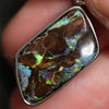 Australian Boulder Opal with Silver Pendant