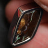 3.5 G Australian Boulder Opal With Silver Pendant: L 29.1 Mm Jewellery