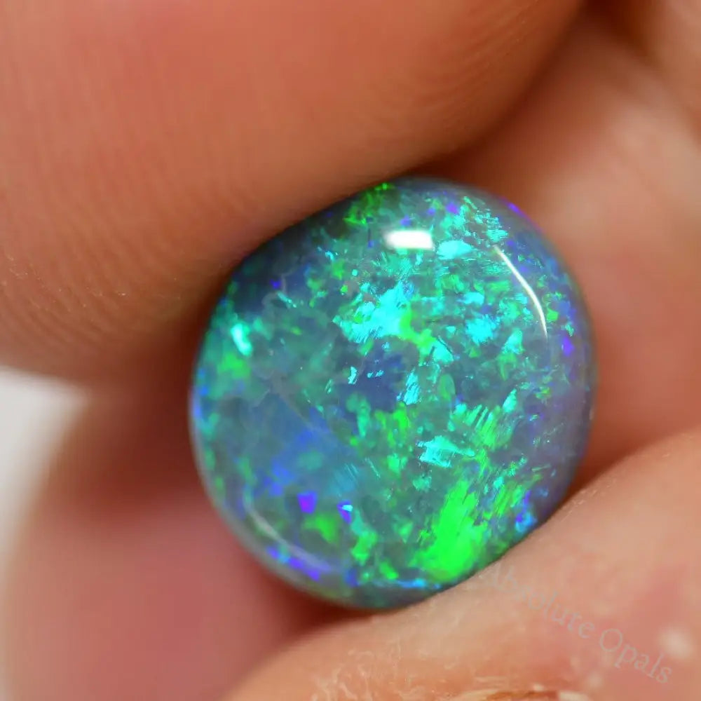 3.56 Australian Black Opal Solid Stone Lightning Ridge