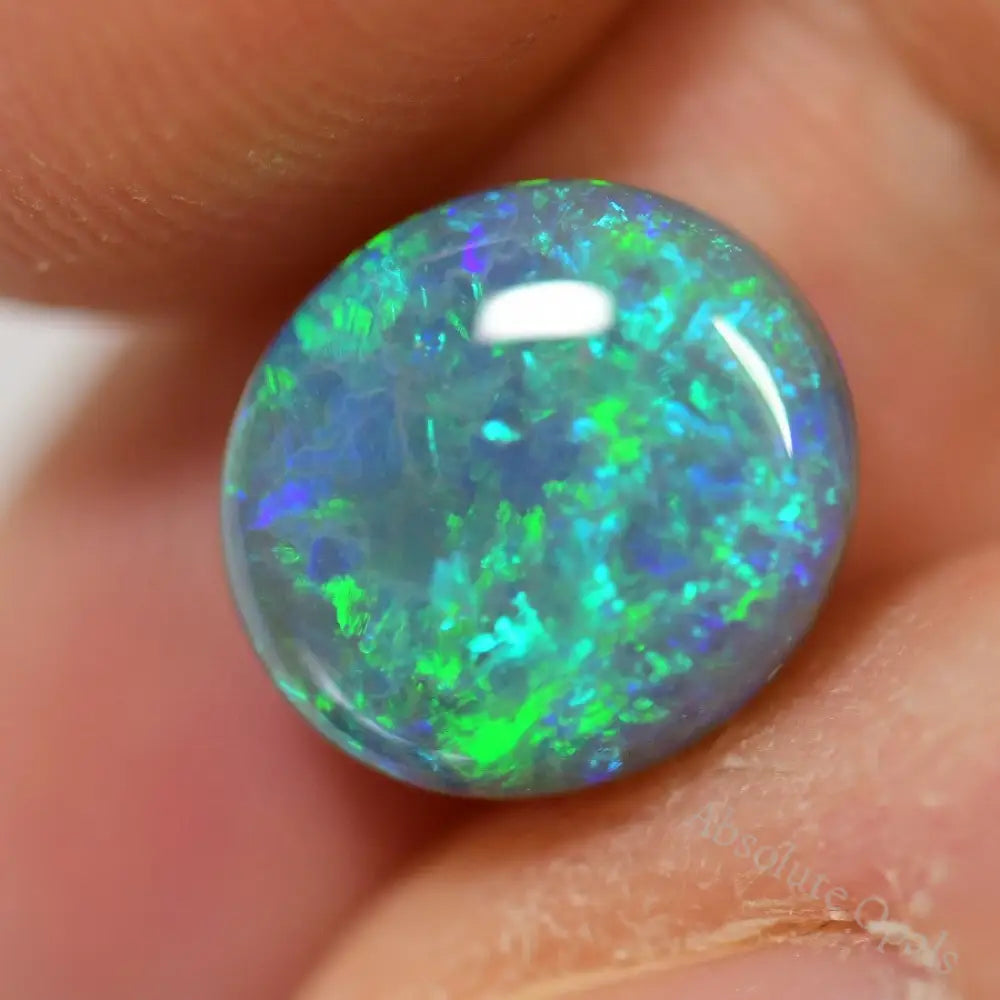 3.56 Australian Black Opal Solid Stone Lightning Ridge