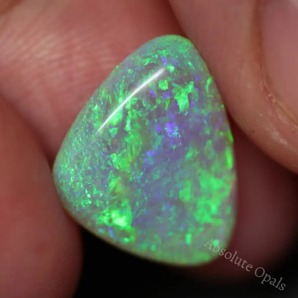 3.62 Cts Australian Solid Semi Black Opal Lightning Ridge