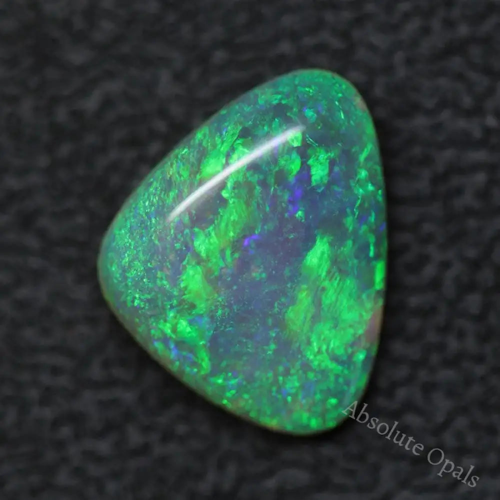 3.62 Cts Australian Solid Semi Black Opal Lightning Ridge