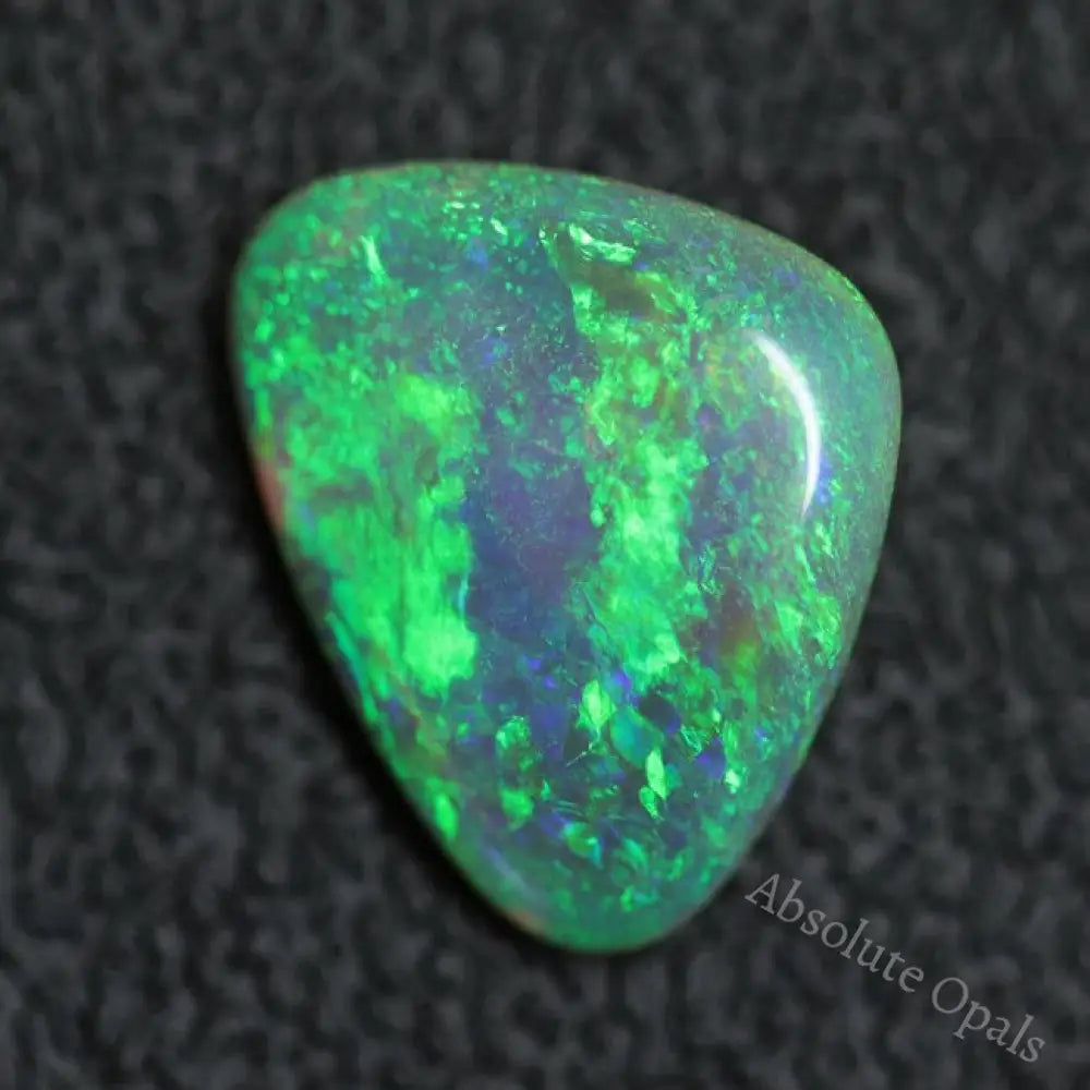 3.62 Cts Australian Solid Semi Black Opal Lightning Ridge