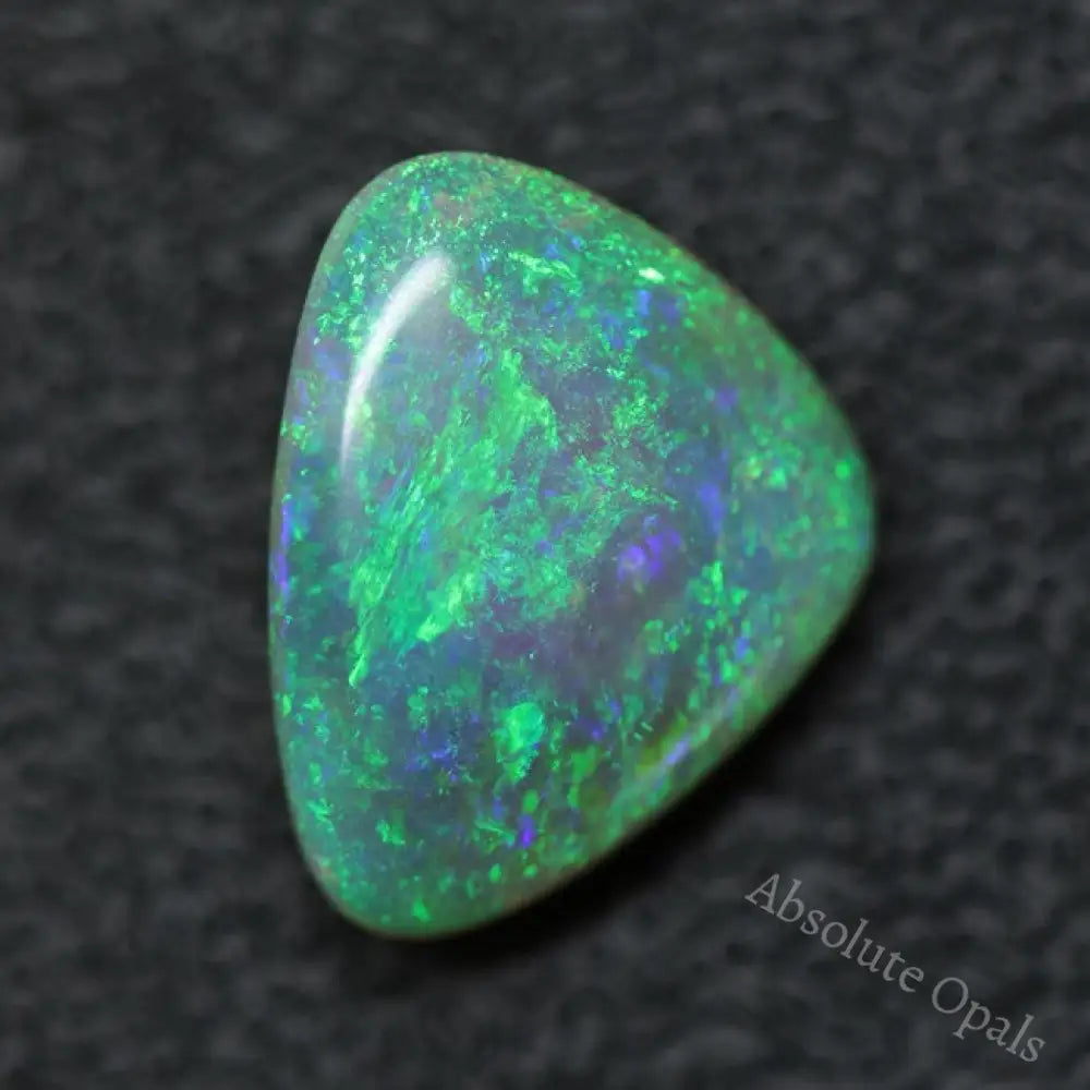 3.62 Cts Australian Solid Semi Black Opal Lightning Ridge