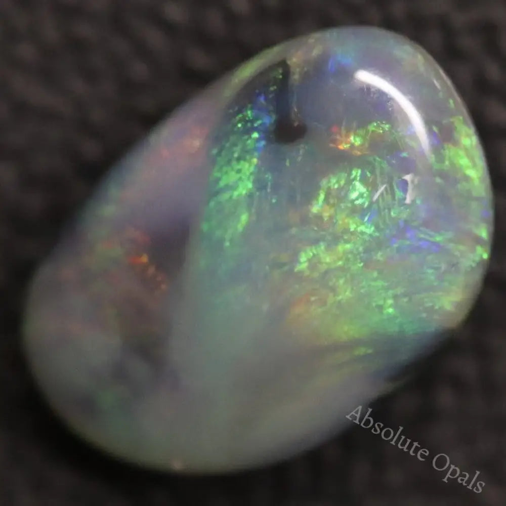 3.64 Cts Australian Semi Black Opal Solid Lightning Ridge Cabochon Loose Stone