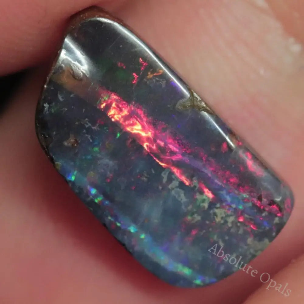 3.80 Cts Australian Boulder Opal Cut Loose Stone