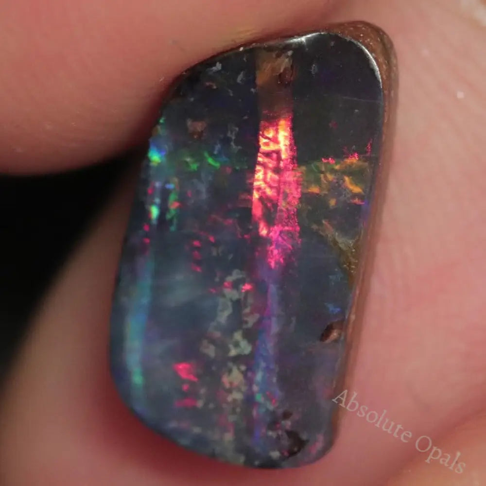 3.80 Cts Australian Boulder Opal Cut Loose Stone