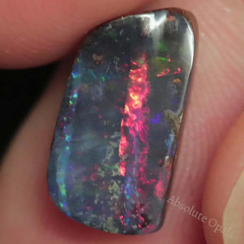 3.80 Cts Australian Boulder Opal Cut Loose Stone