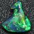 3.85 Cts Australian Black Solid Opal Carving Lightning Ridge Cmr